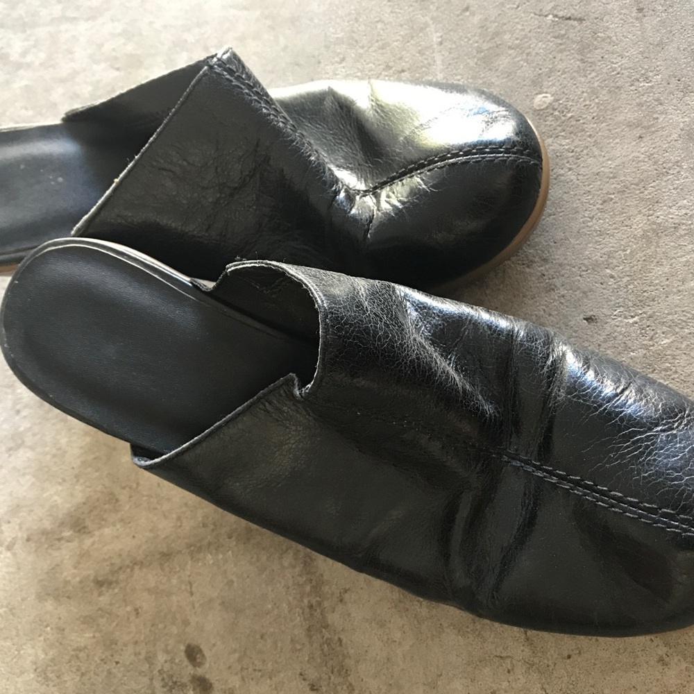 Vintage Blk Aerosoles 3 1/2" Heel Clog